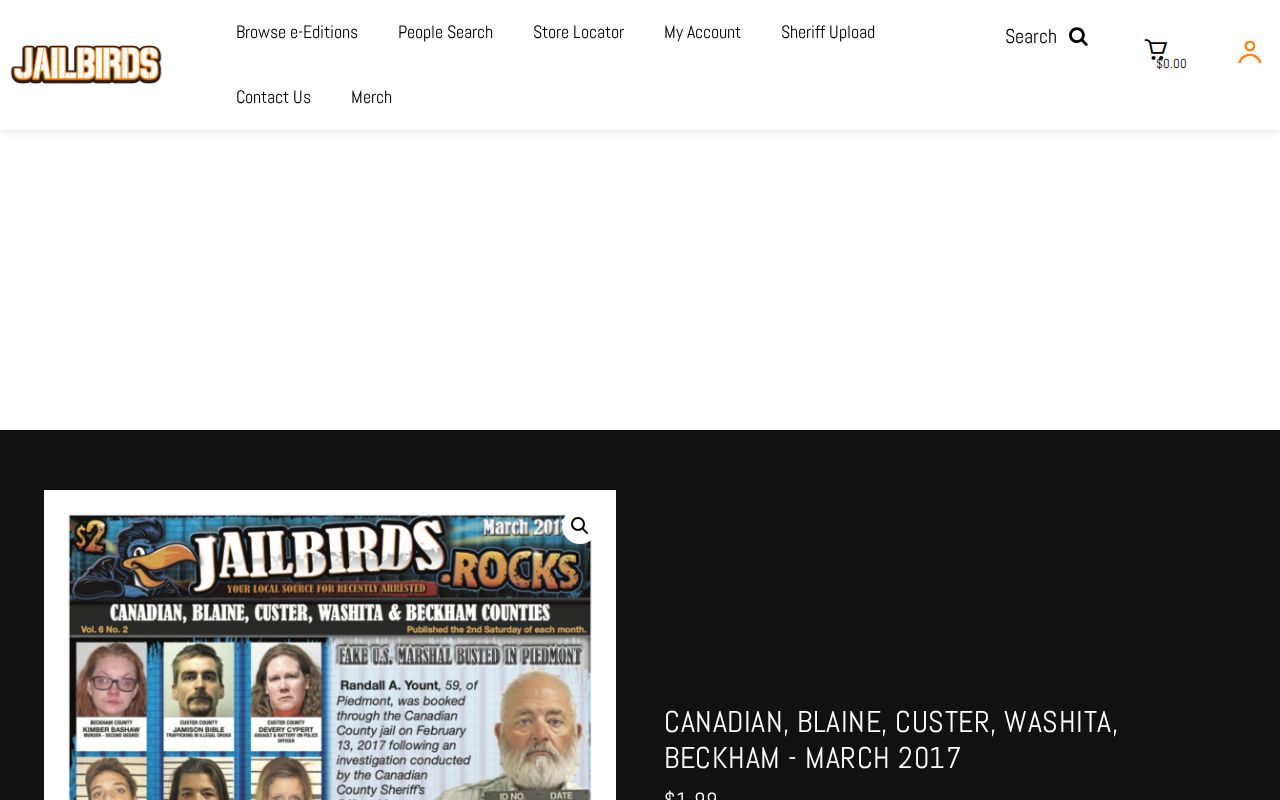 Blaine County Jailbirds historical arrest-record issue
